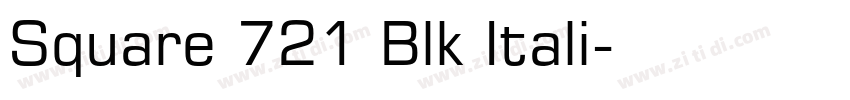 Square 721 Blk Itali字体转换